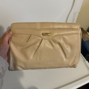 Vintage Cream Clutch Bag